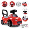 Image de Smoby - Porteur enfant 2 en 1 - Auto Rouge - Coffre sous la selle + klaxon - Dès 10 mois - Fabrication française