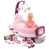 Image de Smoby - Baby Nurse - Nursery Electronique - pour Poupons et Poupées - 24 Accessoires + 1 Poupon Fonction Pipi - 220347, Rose