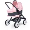 Image de Smoby - Maxi-Cosi Poussette + Landau 3 en 1 Rose - pour Poupons et Poupées Jusqu'à 42 Cms - Roues Silencieuses et Multidirectionnelles - Panier de Rangement - A Partir de 3 Ans - Fabrication Espagnole