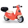 Image de Smoby - Porteur Scooter Food Express - Rouge - Roues Silencieuses - Porte-Bagage - Mallette Amovible - Coffre à Jouets, Phare, Clé Mécanique - Dès 18 Mois