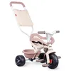 Image de Smoby - Tricycle Be Fun Confort Rose - Vélo Enfant Dès 10 Mois - Evolutif - Canne Parentale avec Sacoche - Arceau de Sécurité - 740417