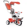 Image de Smoby Tricycle Baby Balade Rouge - Vélo Evolutif Enfant Dès 10 Mois - Roues Silencieuses - Klaxon