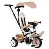 Image de Smoby - Tricycle Baby Balade Beige - Evolutif 3 en 1 - Poignée Parentale Réglable - Frein de Parking, Repose-Pied, Pare-Soleil Anti-UV - A Partir de 10 Mois Jusqu'à 3 Ans - Fabrication Espagnole