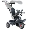 Image de Smoby - Tricycle Baby Driver Gris - Evolutif 3 en 1 - Poignée Parentale Réglable - Frein de Parking, Repose-Pied, Pare-Soleil Anti-UV - A Partir de 10 Mois Jusqu'à 3 Ans - Fabrication Espagnole