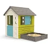 Image de Smoby - Maison Square - Cabane de Jardin Enfant - Persiennes et Volets Coulissants - Bac 76x76cm - 810728