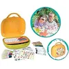Image de Smoby - Silence ça Pousse - Mallette d'Activités - Thème Jardin - 37 Accessoires + Stickers - Dès 3 Ans - 870301 Jaune