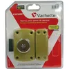 Image de Verrou automatique à bouton Cyclop VACHETTE - Nickelé - Sans cylindre - Encastrée