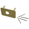 Image de Accessoires pour verrou VACHETTE - Désignation - Contre-plaque 754V pour 7740 Ø29mm, Finition - Bronzé or