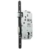 Image de Serrure à larder D455 clé I axe 40mm bout rond finition noir sans gâche - VACHETTE - 22676000