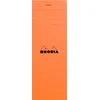 Image de RHODIA 8200C - Bloc-Notes Agrafé Shopping N°8 Orange - Petits Carreaux - 7,4 x 21 cm - 80 Feuillets Détachables - Papier Clairefontaine Blanc 80 g/m² - Couverture en Carte Enduite Souple