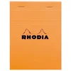 Image de Rhodia 13200C Bloc Agrafé N°13 A6 Orange 10,5 x 14,8 cm Petits carreaux
