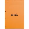 Image de RHODIA Lot de 3 Blocs ORANGE N°20 21x31,8cm 80F agrafées 80g séyès perf. 4 Trous