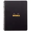 Image de RHODIA 119911C - Cahier à Spirale (Reliure Intégrale) Noir- A5+ 16 x 21 cm- Ligné - 160 pages Détachables Perf. 6 Trous - Papier Clairefontaine 90 g/m² - Couverture Polypro - Rhodiactive