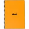 Image de RHODIA 193008C - Cahier à Spirale (Reliure Intégrale) Notebook Orange - A4+ 22,5 x 29,7 cm - Petits Carreaux - 160 pDétachables - Papier Clairefontaine Blanc 80 g/m² - Couverture Souple et Résistante
