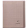 Image de CLAIREFONTAINE Lot de 5 Cahiers Protège-cahier Koverbook Piqué Polypro 17x22cm 96p séyès Gris Transparent