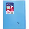 Image de Lot de 10 Cahier Kover Book 24x32, 96p./48 feuilles 90 g/m² piquées, couv. transparente bleue, Séyès