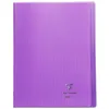 Image de Lot de 10 Cahier Kover Book 24x32, 96p./48 feuilles 90 g/m² piquées, couv. transparente violet, Séyès