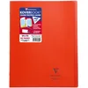 Image de Lot de 10 Cahier Kover Book 24x32, 96p./48 feuilles 90 g/m² piquées, couv. transparente rouge, quadrillé 5x5 + marge