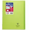 Image de Lot de 10 Cahier Kover Book 24x32, 48p./24 feuilles 90 g/m² piquées, couv. transparente vert, quadrillé 5x5 + marge