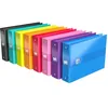 Image de Lot de 10 Classeur Color Life A5 paysage, 2 ann. ø25, dos 35mm, rembordé papier coloris assortis (6)