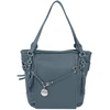Image de Lamarthe - Sac porté épaule en Cuir Cult bleu pétrole - 35x35x18 cm OS