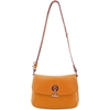 Image de Lamarthe - Sac bandoulière en Cuir Paris orange - 25x18.5x7.5 cm OS