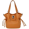 Image de Lamarthe - Sac porté épaule en Cuir Paris orange - 23x24x12 cm OS