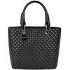 Image de Lamarthe - Sac à main en Cuir Mademoiselle noir - 24.5x23x12 cm OS