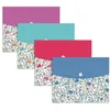 Image de Lot de 20 Pochette PP Flowerty, format B6, fermeture pression, décors assortis (4)