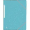 Image de Elba 38914 Chemise Carton Recyclé Carte Pelliculée A4 210 x 297 mm 5/10E 390 g Étiquette Dorsale Aspect Marbré Azurant Bleu