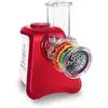 Image de Moulinex DJ812510 Découpe Légumes Électrique Fresh Express Max 5 en 1 Râper Fin Épais Trancher Gratter Fromage Mandoline Légumes Fruits Glace Pilée 260W Rouge