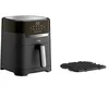 Image de Tefal EY5058 Easy Fry & Grill Precision Friteuse à air chaud, technologie 2 en 1 (friteuse à air chaud et grill), avec écran numérique, capacité : 4,2 l, 8 programmes automatiques, noire