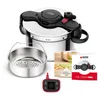 Image de SEB Clipso Now+ Cocotte-minute® 7,5 L, Résultats de cuisson parfaits, Gain de temps, Ouverture facile, Minuteur intelligent, Fabriqué en France, Poignées rabattables P4904850