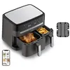 Image de Friteuse sans huile + Grill 8,3L - 2 tiroirs - 8 programmes - Economie d'énergie - Air Fryer - Dual Easy Fry&Grill - EZ905B20 en occasion ou reconditionné