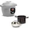 Image de Multicuiseur Moulinex Cookeo+ 6L 80 recettes 6 modes de cuisson Gris clair CE854B10 en occasion ou reconditionné