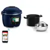 Image de Cookeo MOULINEX CE943410 bleu  touch wifi pro balance integrée 6 L, 13 modes de cuisson, 250 recettes