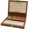 Image de Coffret en noyer de 24 demi-godets d'aquarelles extra-fines + accessoires