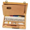 Image de Sennelier Egg Tempura Wood Set, Includes 16-21ml Watercolor Tubes & Accessories