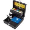 Image de Sennelier Set d'Aquarelle pour Artistes Français dans une Élégante Boîte en Bois Noir, 11 Tubes de 10ml, 2 Pinceaux, 1 Petit Bloc, Chiffon et Accessoire de Dessin