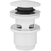 Image de Bonde lavabo clic-clac blanc mat H. 75 mm - Edouard Rousseau