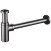 Image de ROUSSEAU - Siphon de Lavabo Apparent Design - Ø32 mm - Réglable - Compatible Vasque à Poser - 4 Finitions (Graphite Mat)