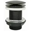 Image de Bonde de lavabo à écoulement libre Ø 63 mm laiton Rousseau graphite mat
