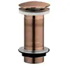 Image de Bonde lavabo clic-clac sans trop plein cuivre titanium H. 100 mm - Edouard Rousseau