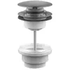 Image de Bonde lavabo clic-clac 2 parties avec clapet recouvrant graphite mat D. 63 mm - Edouard Rousseau