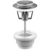 Image de Bonde lavabo clic-clac 2 parties avec clapet non recouvrant graphite mat D. 63 mm - Edouard Rousseau