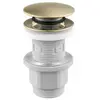 Image de Bonde lavabo universelle clic-clac laiton brossé - Edouard Rousseau