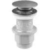 Image de Bonde lavabo universelle clic-clac graphite mat - Edouard Rousseau
