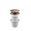 Image de Bonde lavabo universelle clic-clac cuivre titanium - Edouard Rousseau