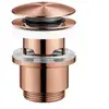 Image de Bonde lavabo clic-clac cuivre titanium H. 75 mm - Edouard Rousseau