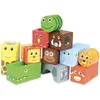 Image de Hochets en bois sensoriel 11 Cubes sonores Animaux d'Afrique Vilac®
